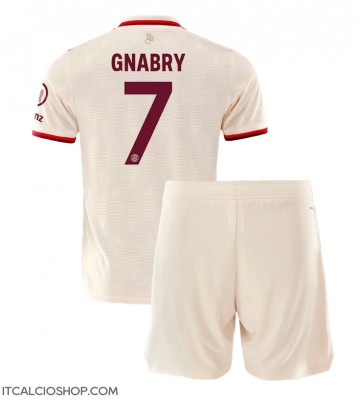 Bayern Munich Serge Gnabry #7 Terza Maglia Bambino 2024-25 Manica Corta (+ Pantaloni corti)